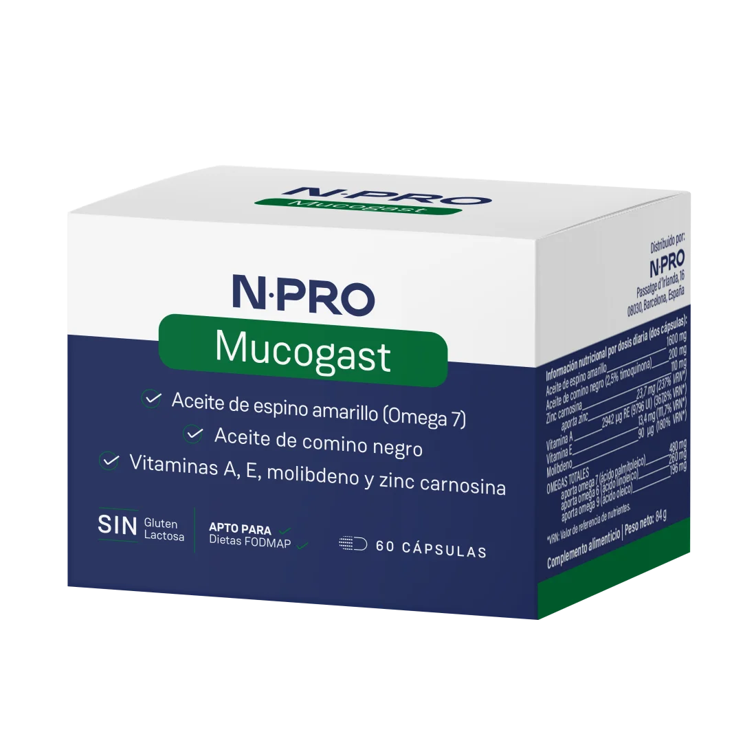 Mucogast 60cap - NPRO