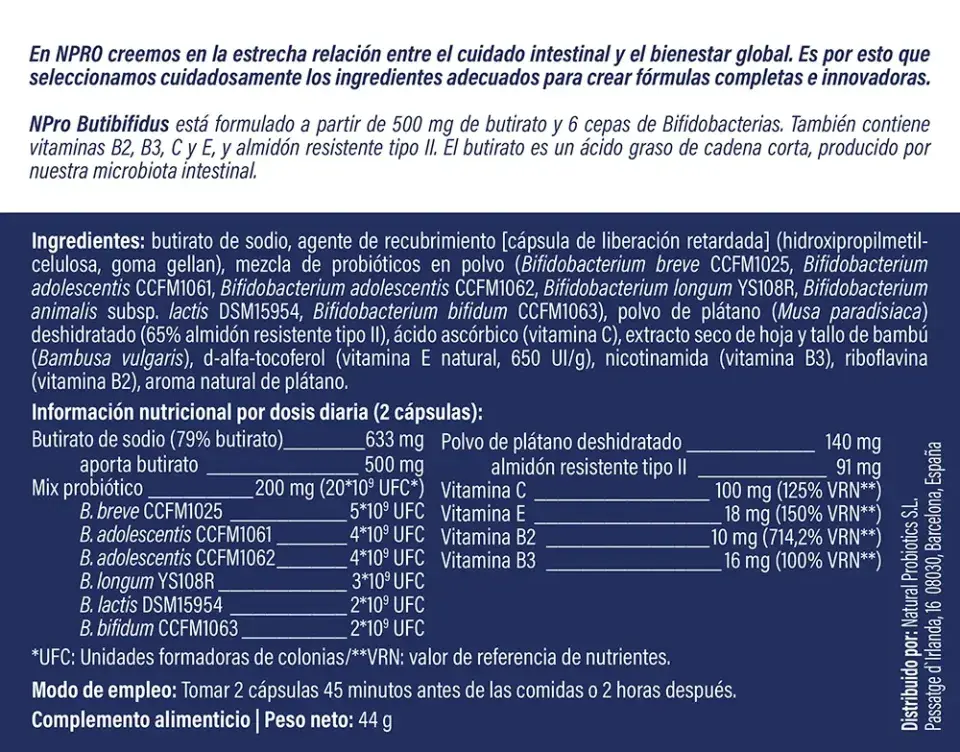 Butibifidus 60cap - NPro