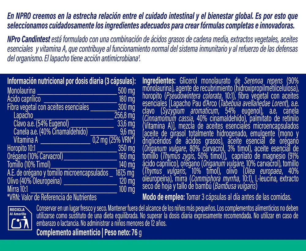 Candintest 30cap - NPro