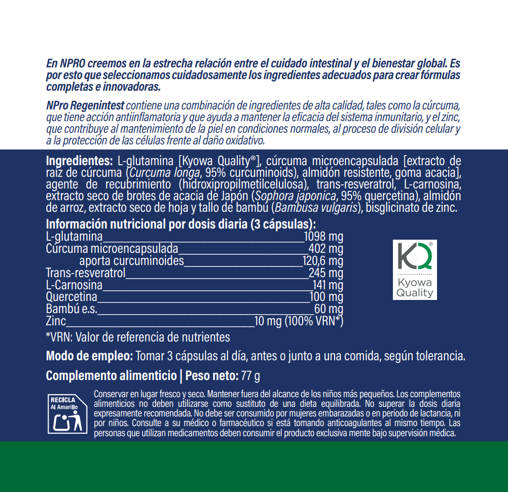 Regenintest 60caps - NPro