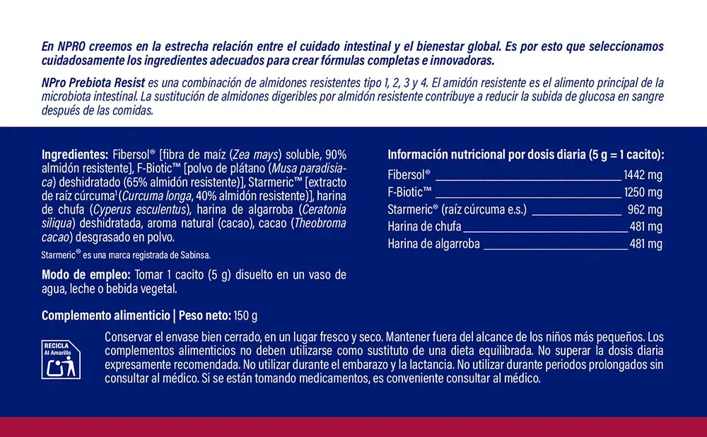 Prebiota Resist 150g - NPro