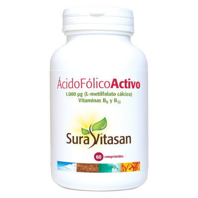 Ácido Fólico Activo 60cap - Sura Vitasan