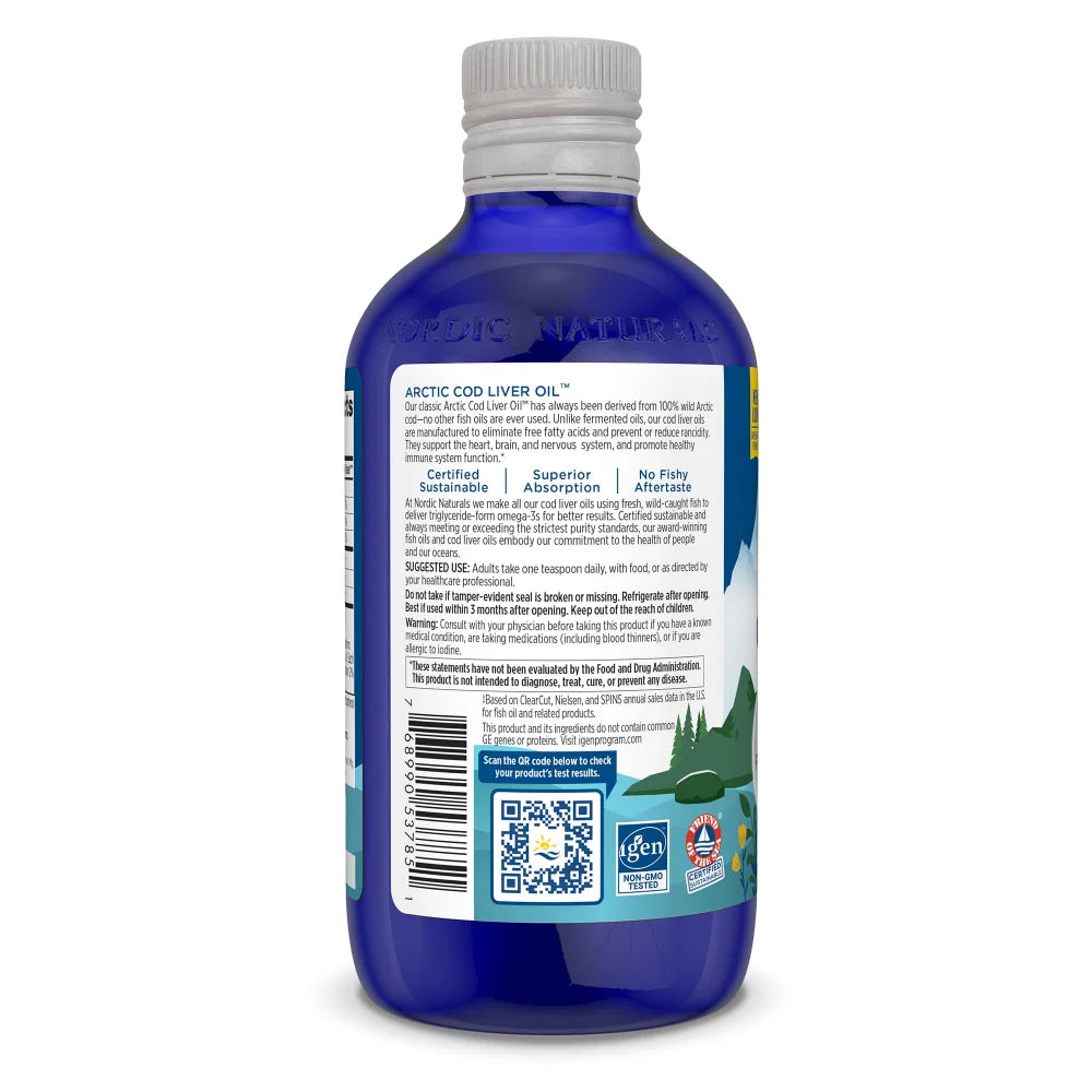 Artic Cod Liver Oil 237ml - Nordic Naturals