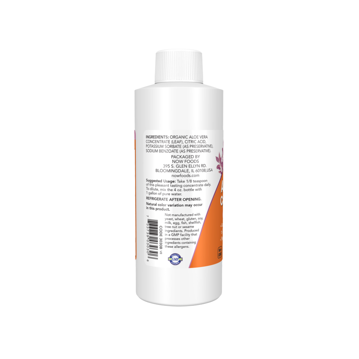 Aloe Vera Concentrate 118ml – Now Foods