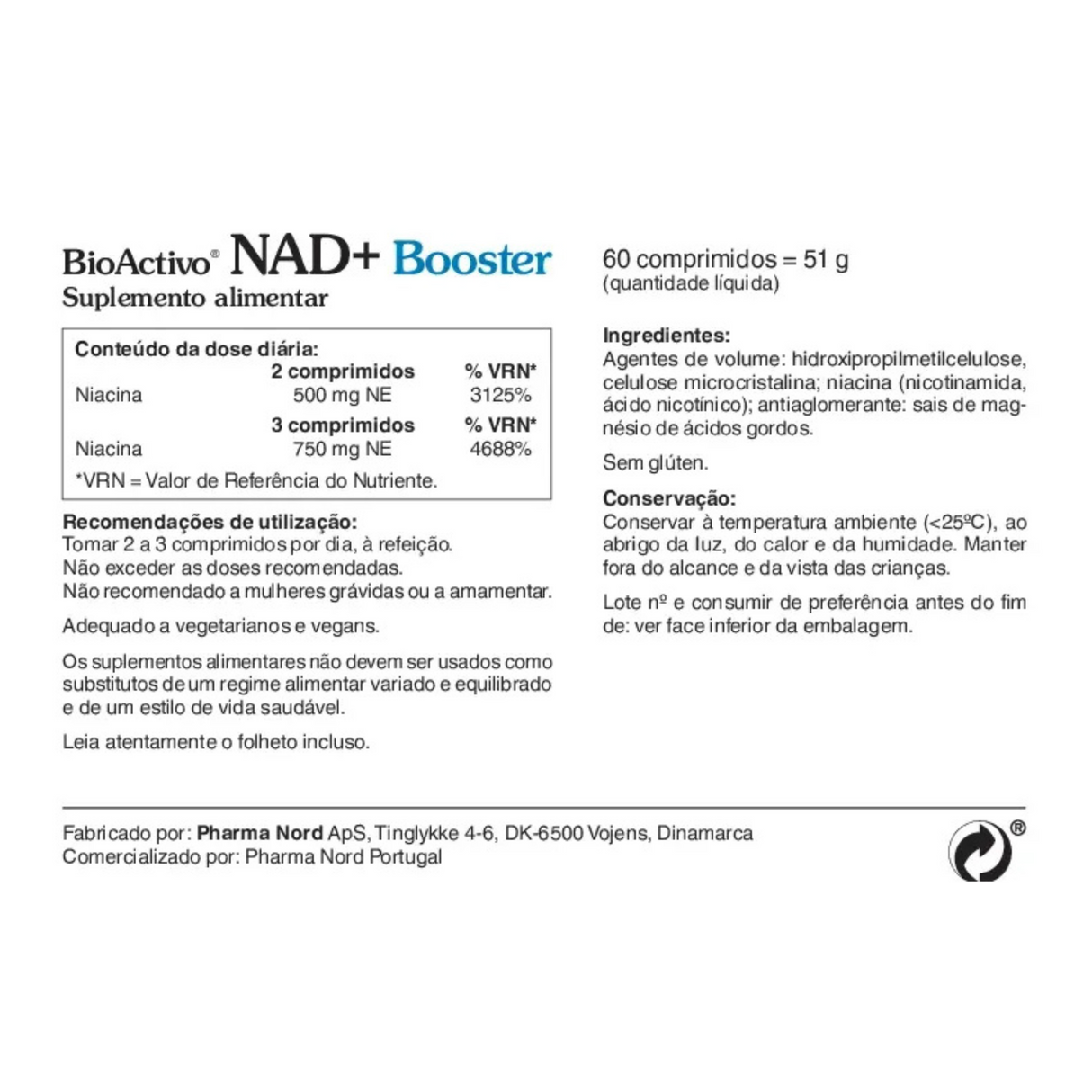 BioActivo NAD+ Booster 60comp - Pharma Nord