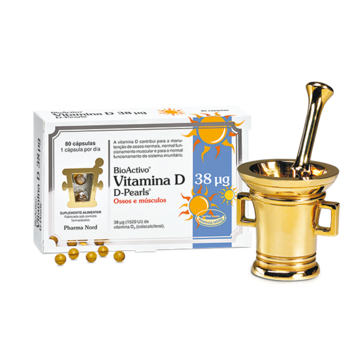 BioActivo Vitamina D 38ug 80sft - Pharma Nord