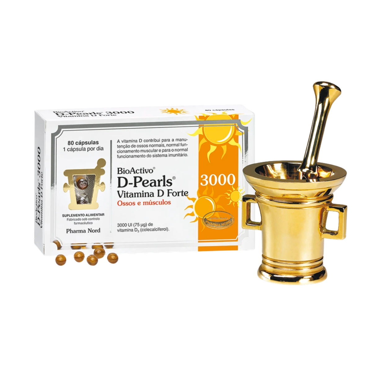 BioActivo Vitamina D Forte 75ug 80cap - Pharma Nord