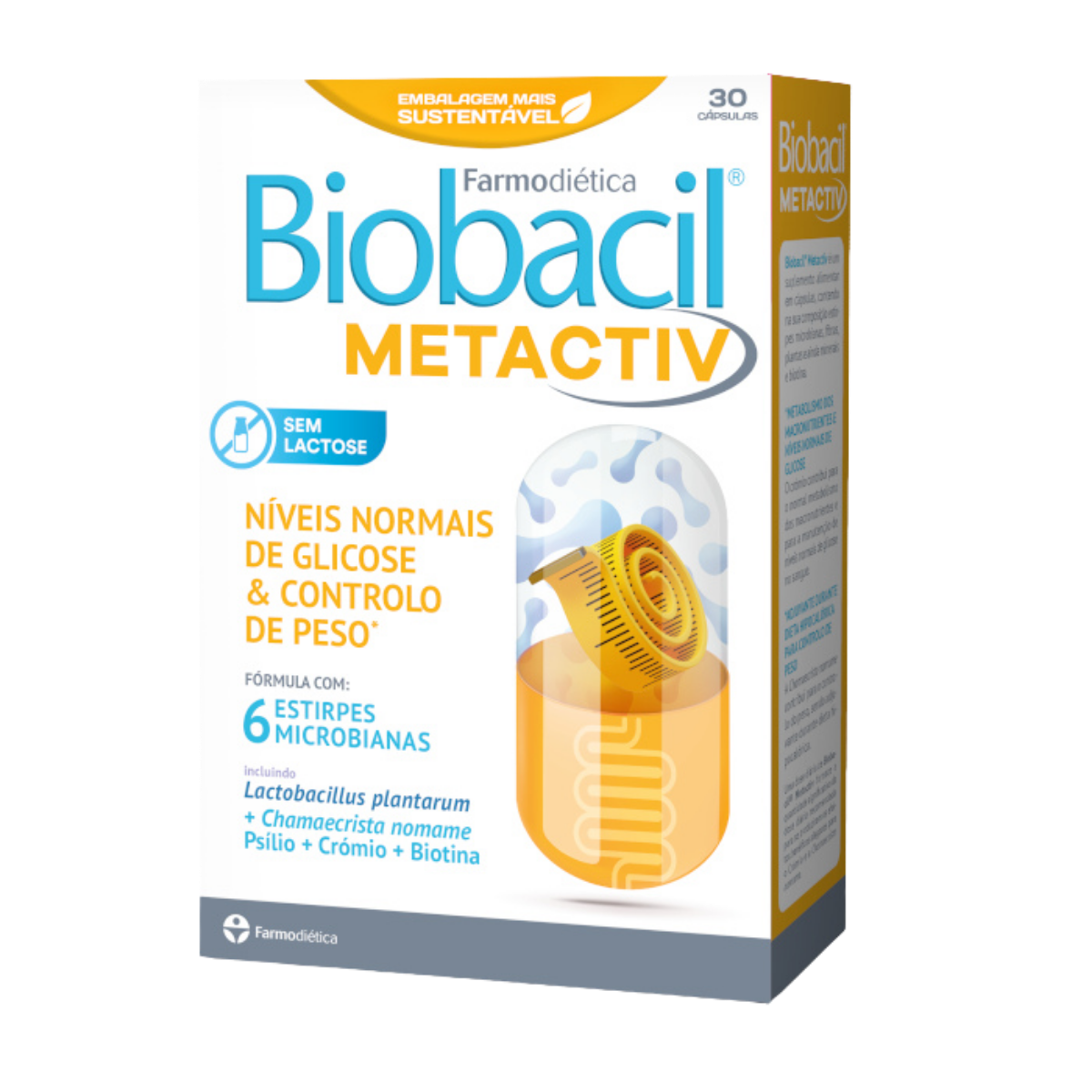 Biobacil Metactiv 30cap – Farmodiética