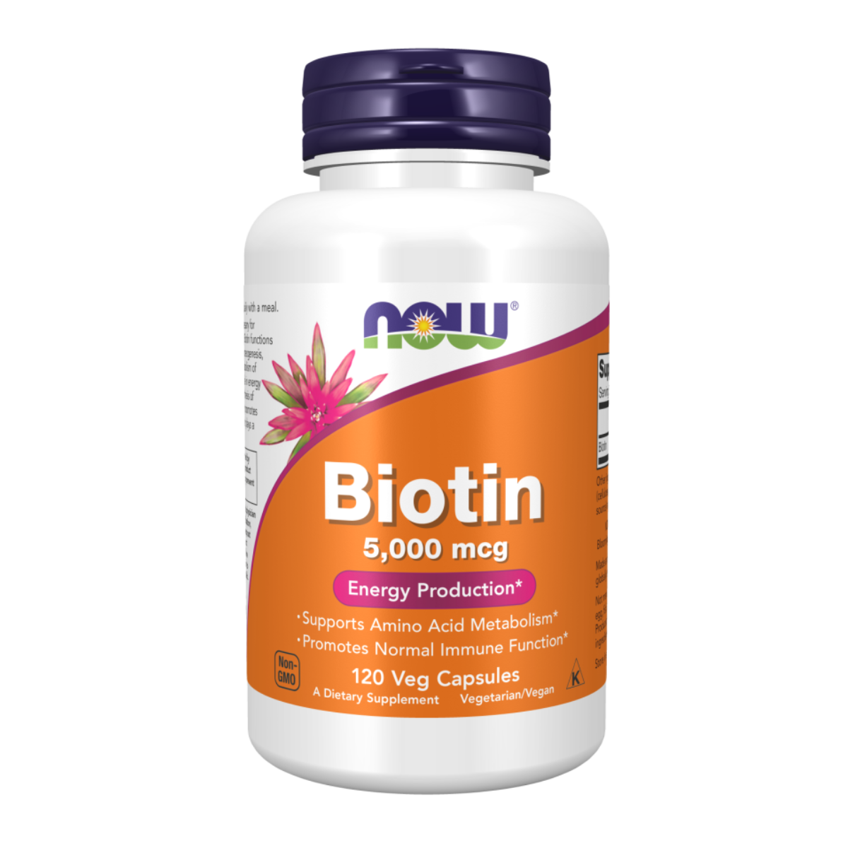 Biotin 5.000mcg 120vcap - Now Foods