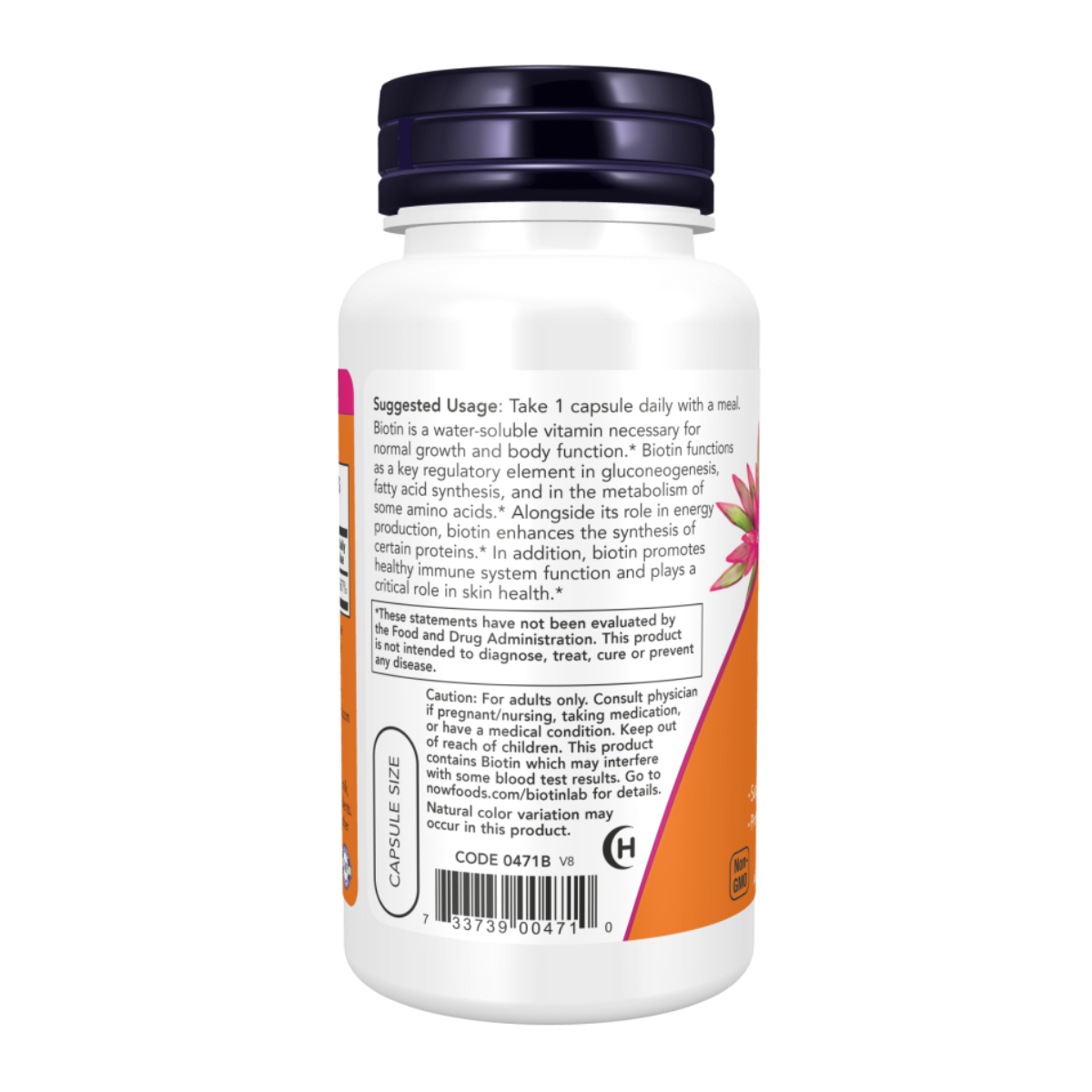 Biotin 5.000mcg 60vcap - Now Foods