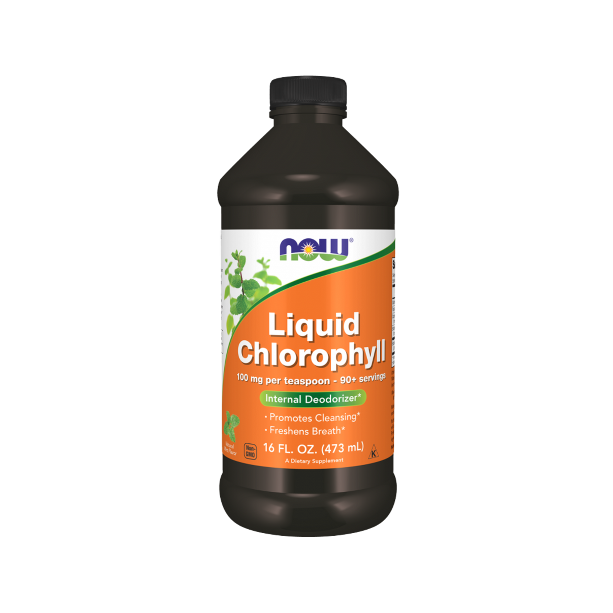 Chlorophyll Liquid Mint 473ml – Now Foods