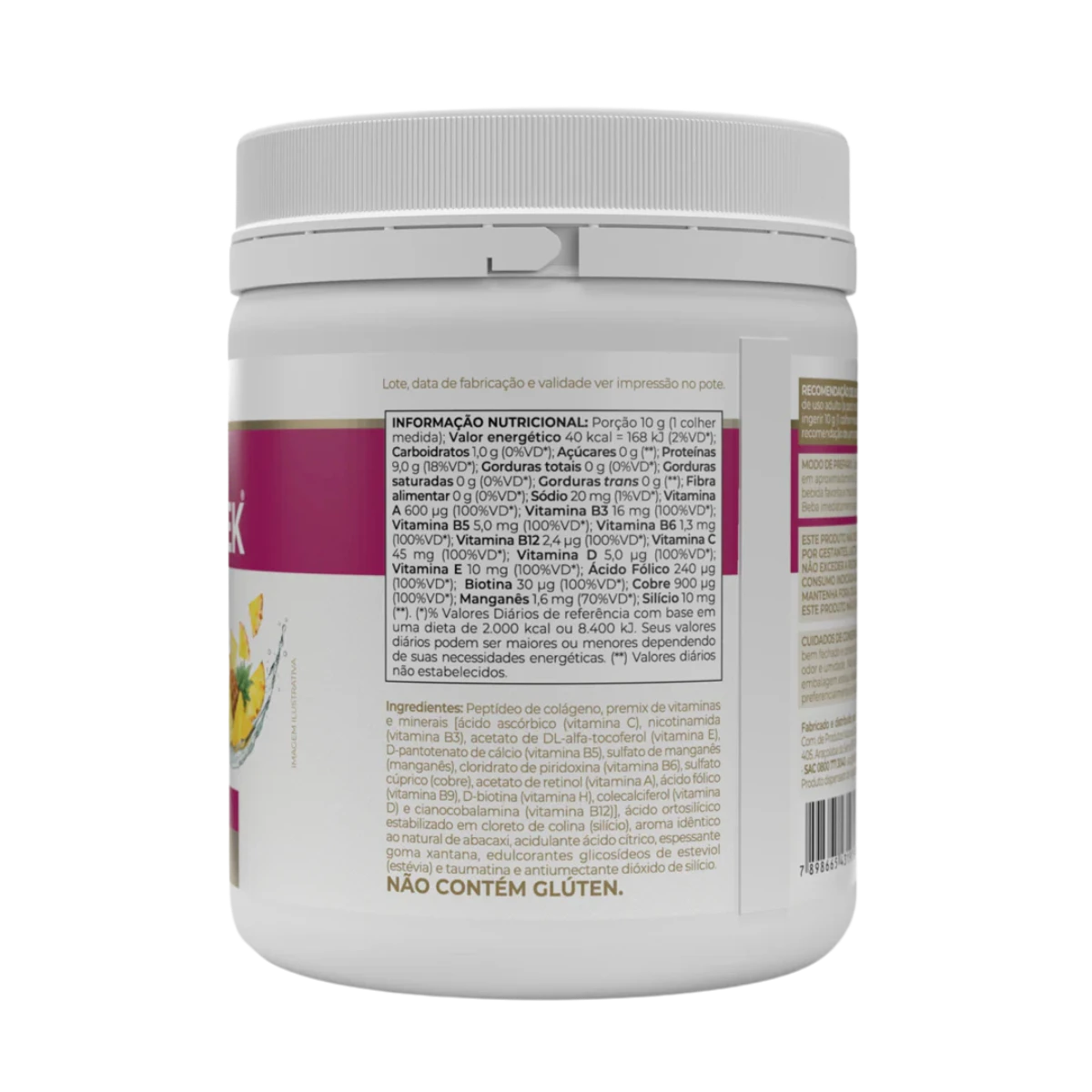 Colagentek-300g-Ananás-Vitafor-3