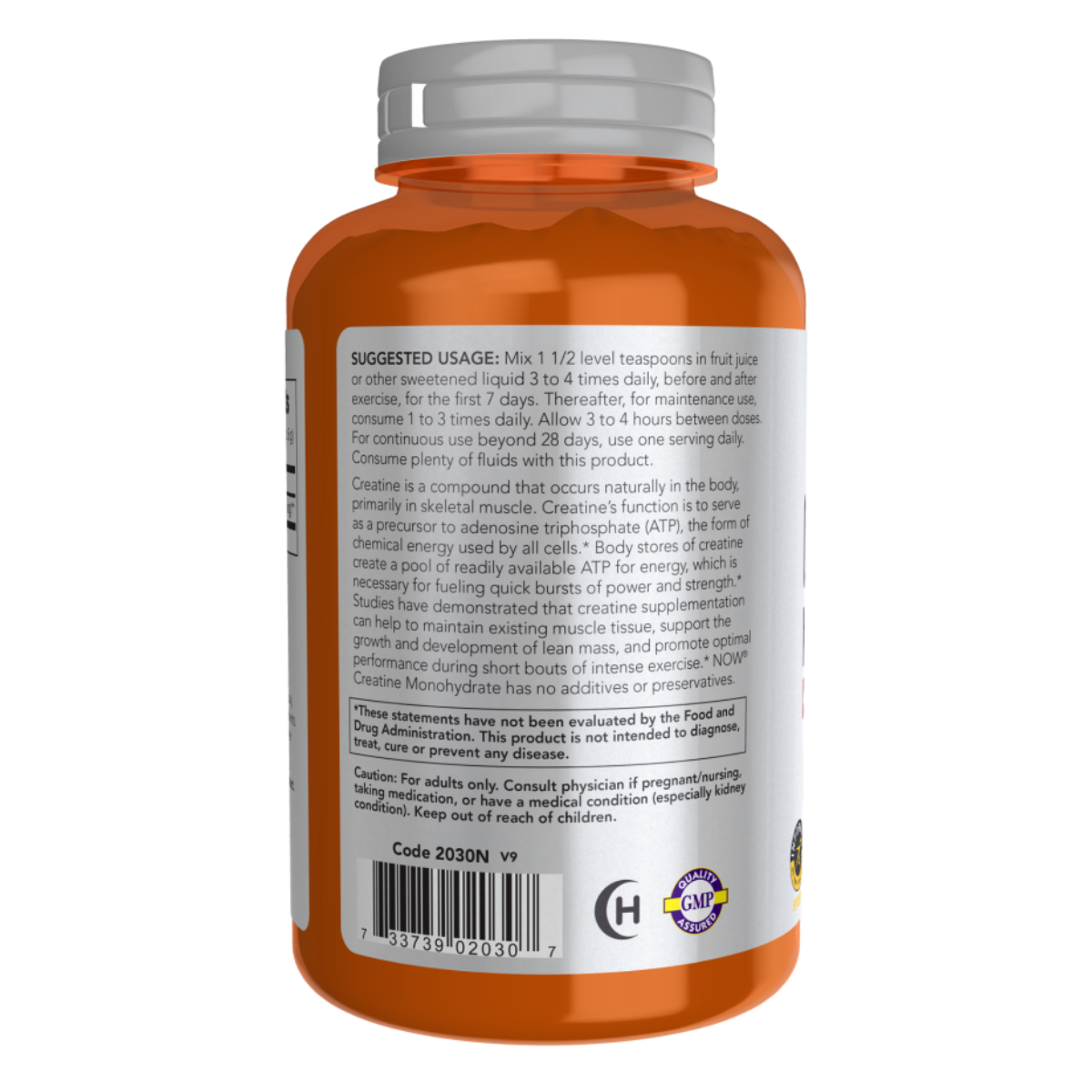 Creatine Monohydrate 227g 5000mg - Now