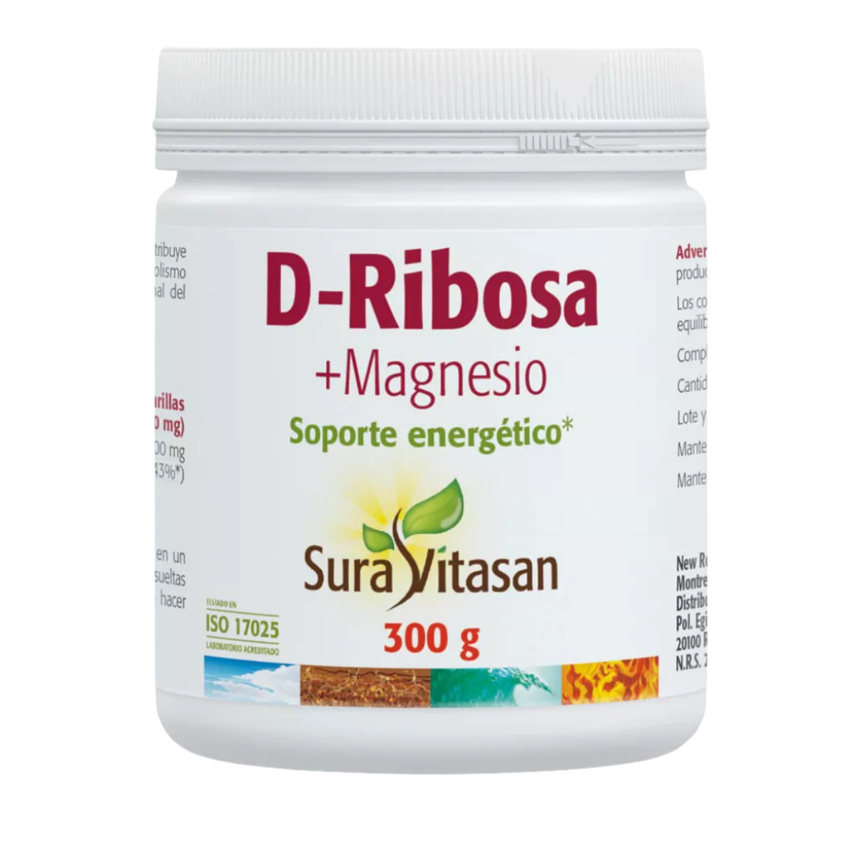 D-Ribose + Magnésio 300g - Sura Vitasan