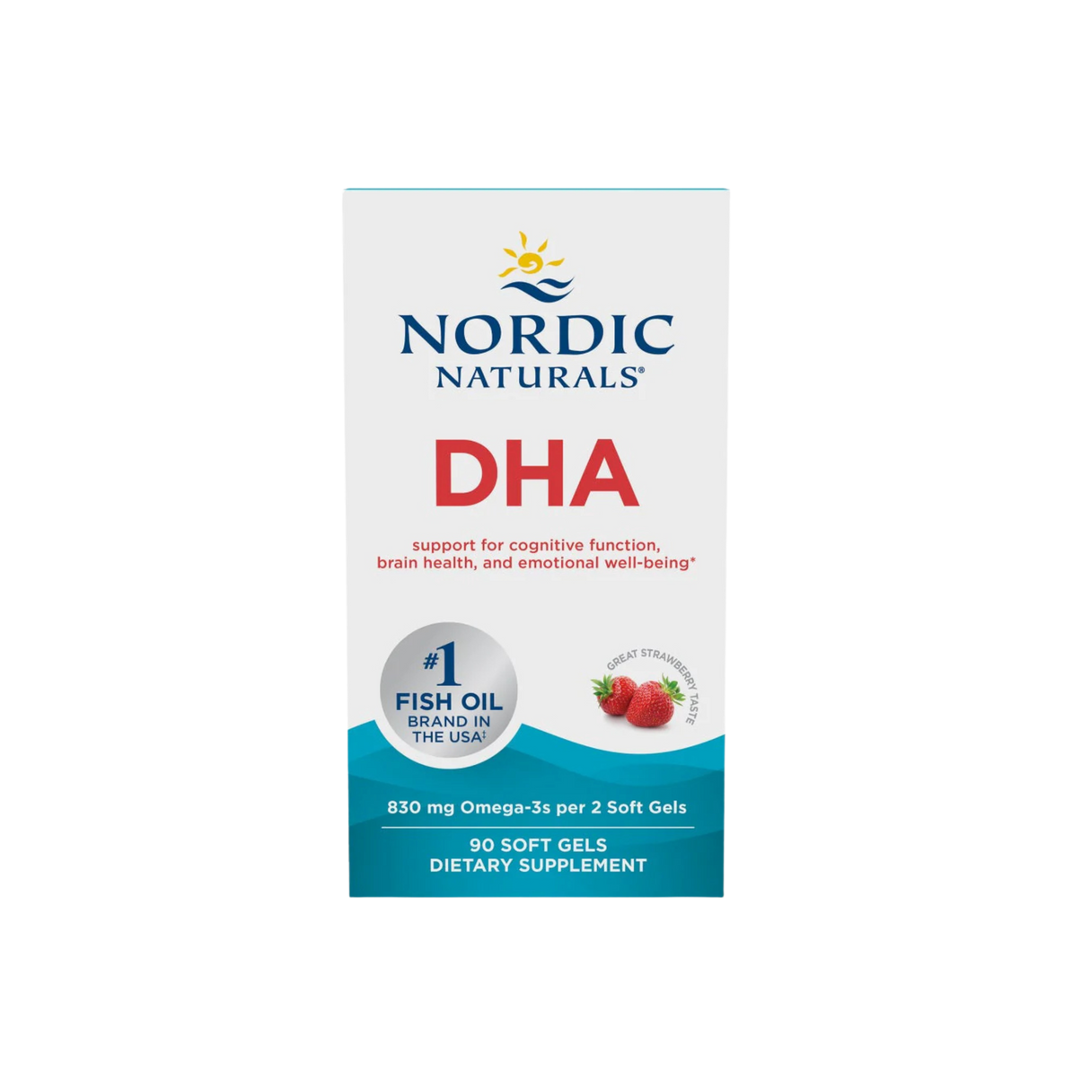 DHA Strawberry 90sft - Nordic Naturals