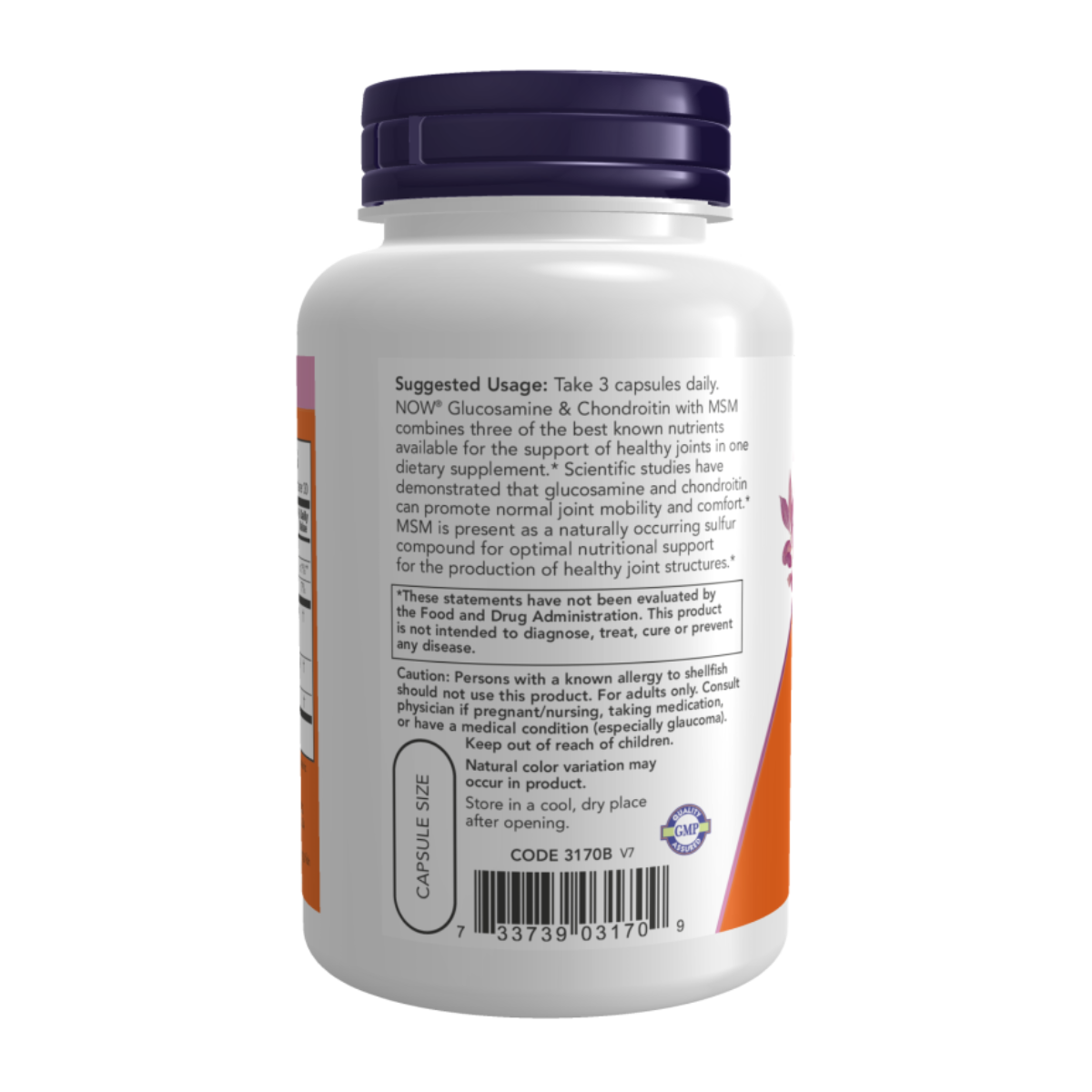 Glucosamine Chondroitin with MSM 180cap - Now Foods