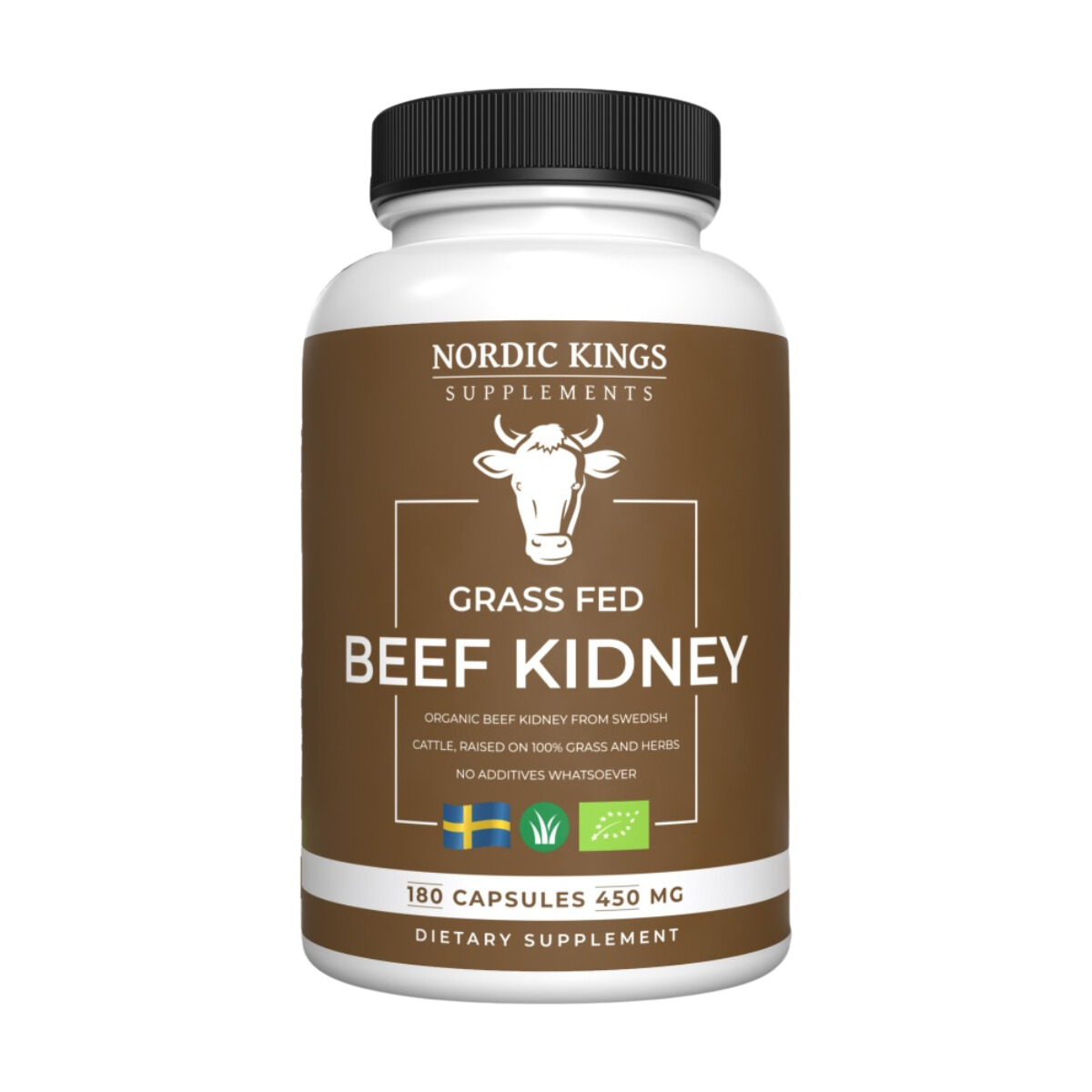 Beef Kidney BIO Grass Fed 180cap - Nordic Kings