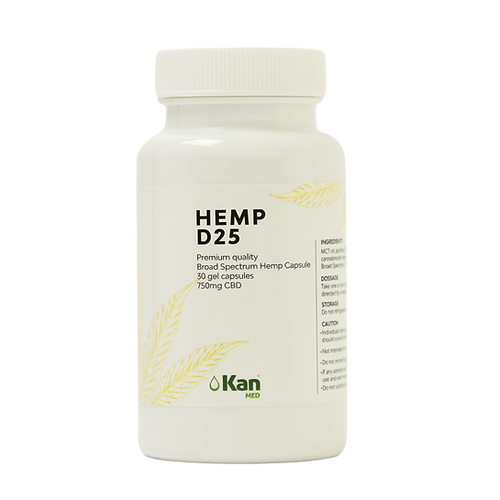 Hemp D25 30cap - Kan-Med