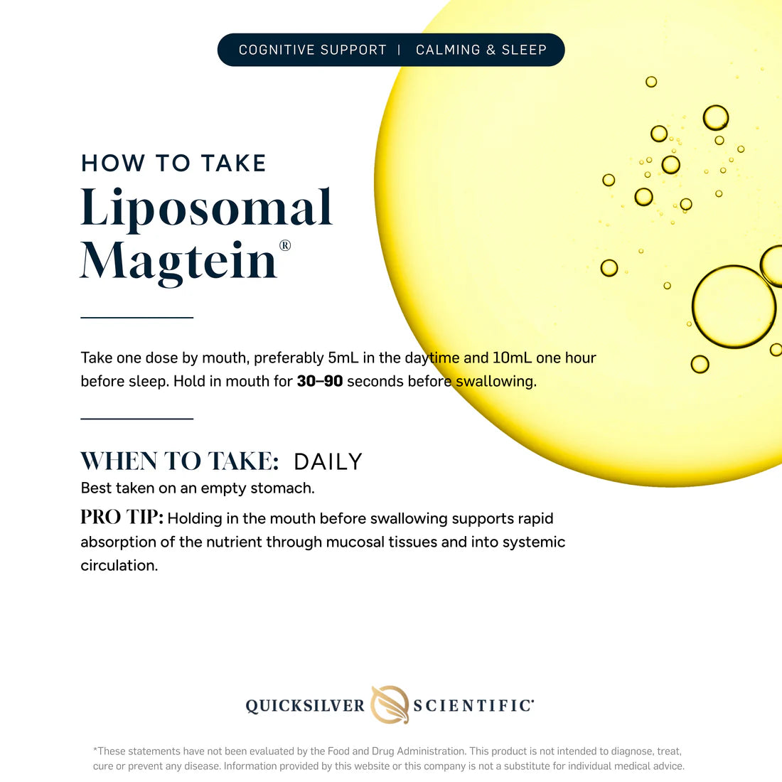 Magtein Liposomal 450ml - Quicksilver