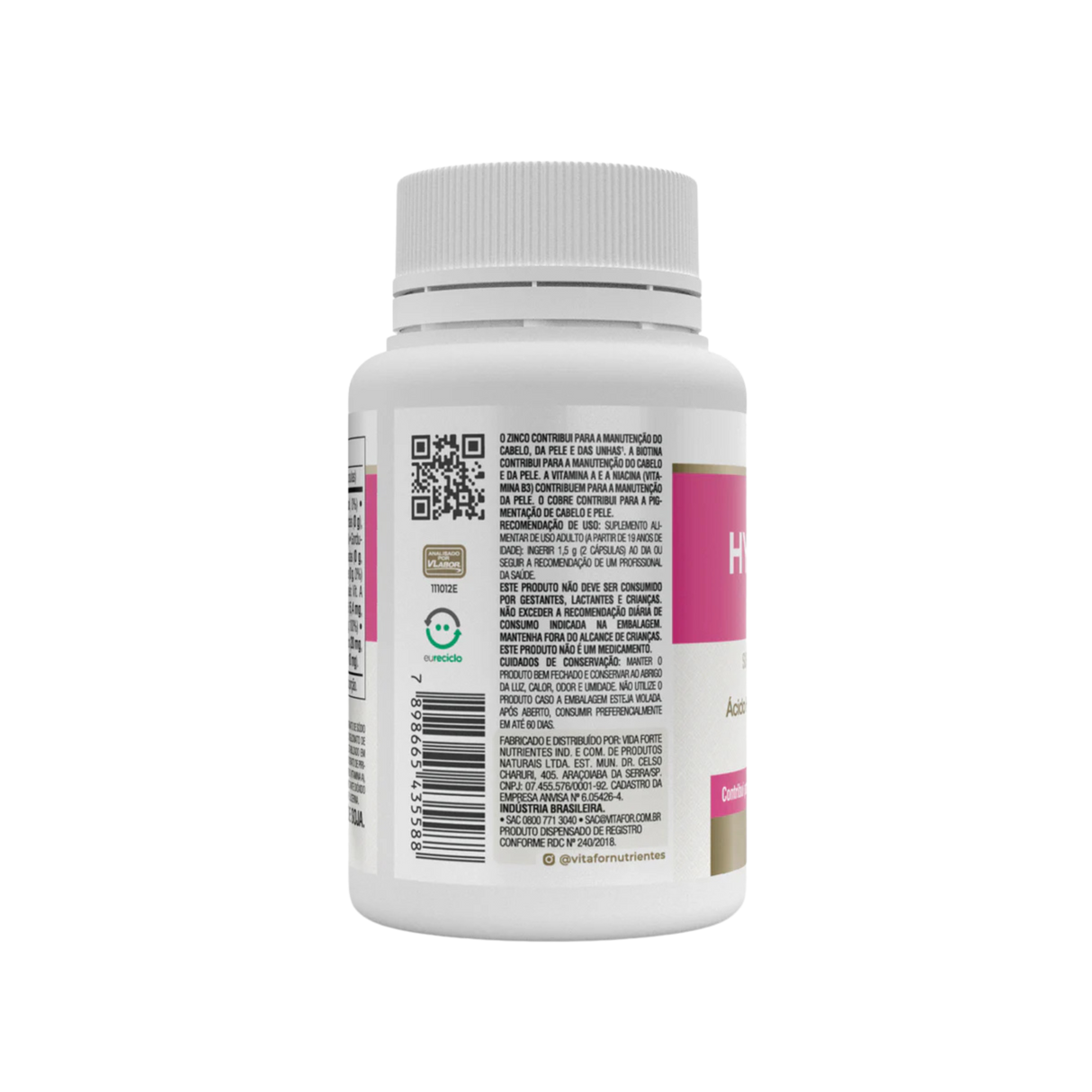 Hyaluronic Hair 60 Caps - Vitafor