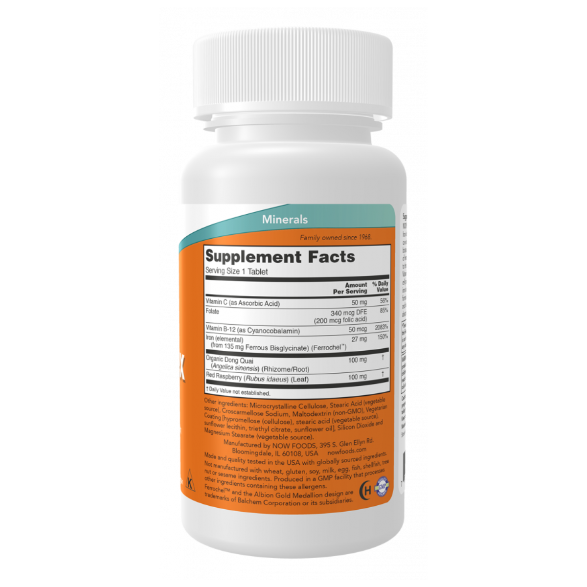 Iron Complex 100tab - Now Foods