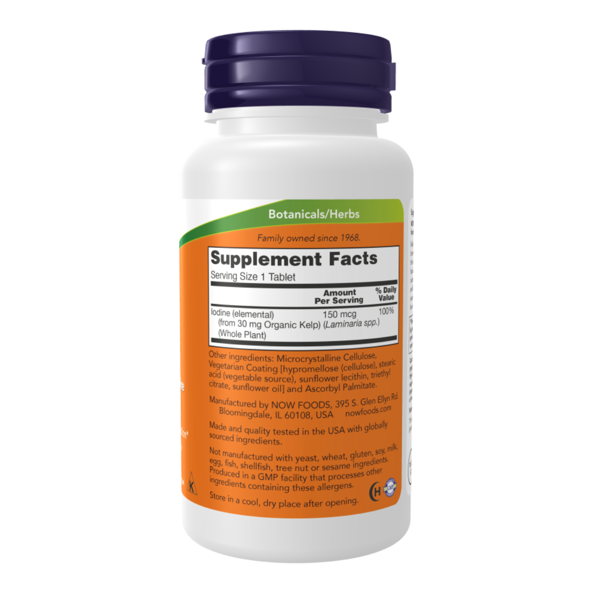 Kelp 150mcg 200tab - Now Foods