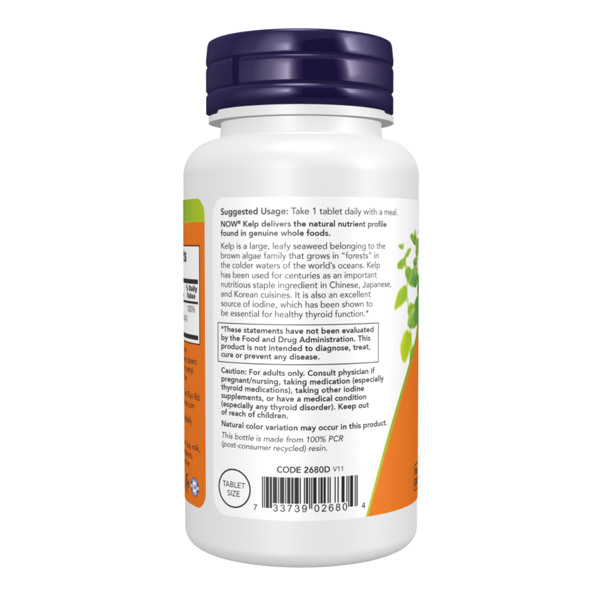 Kelp 150mcg 200tab - Now Foods