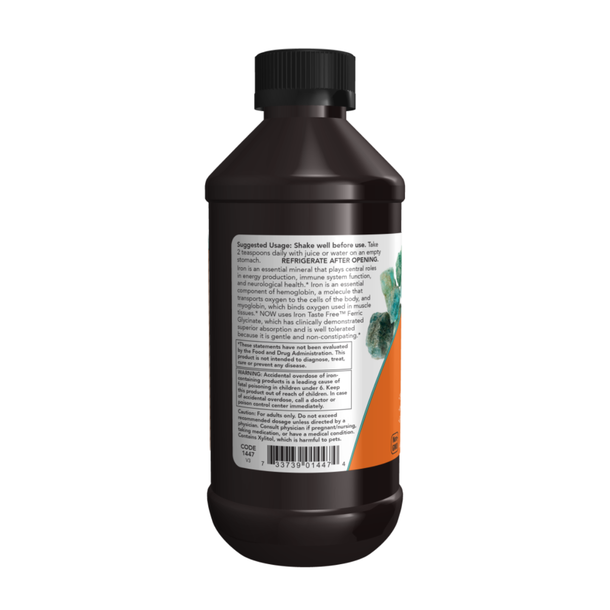 Liquid Iron 237ml - Now Foods
