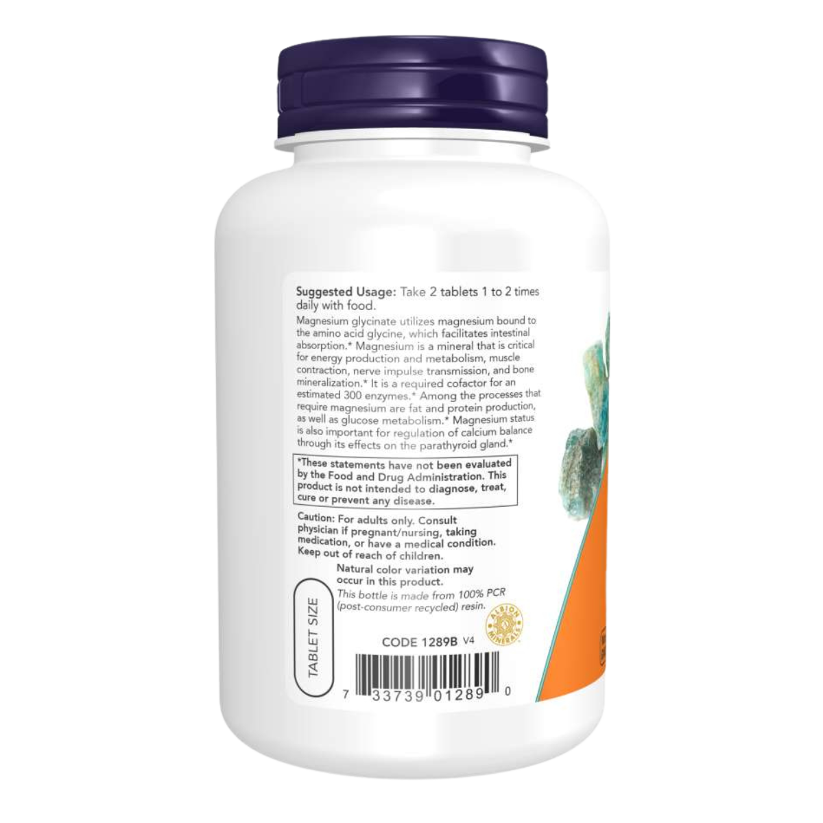 Magnesium Glycinate 180tab - Now Foods