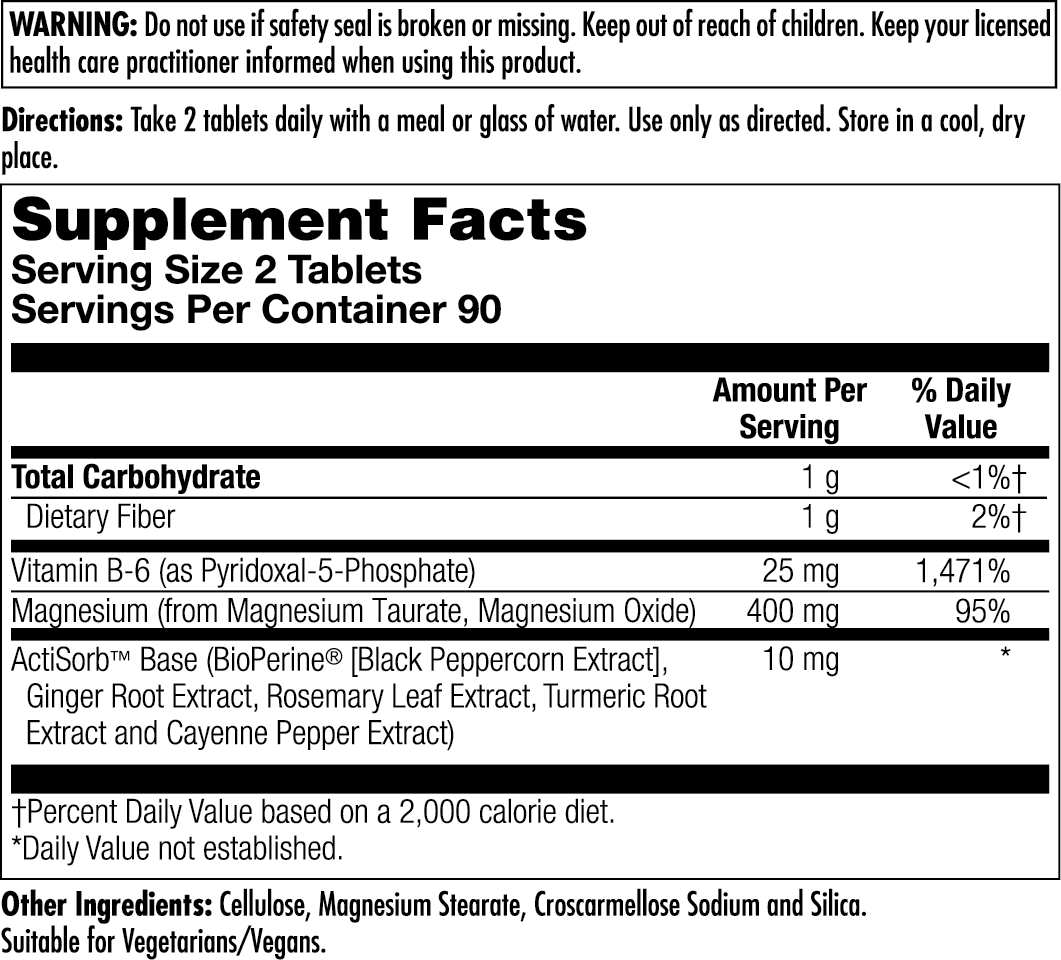 Magnesium Taurate+ 400mg 90tab - Kal