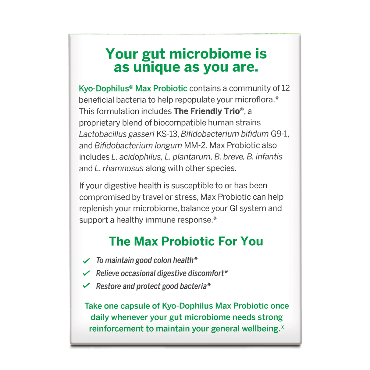 Kyo-Dophilus® Max 50B 30vcap - Kyolic