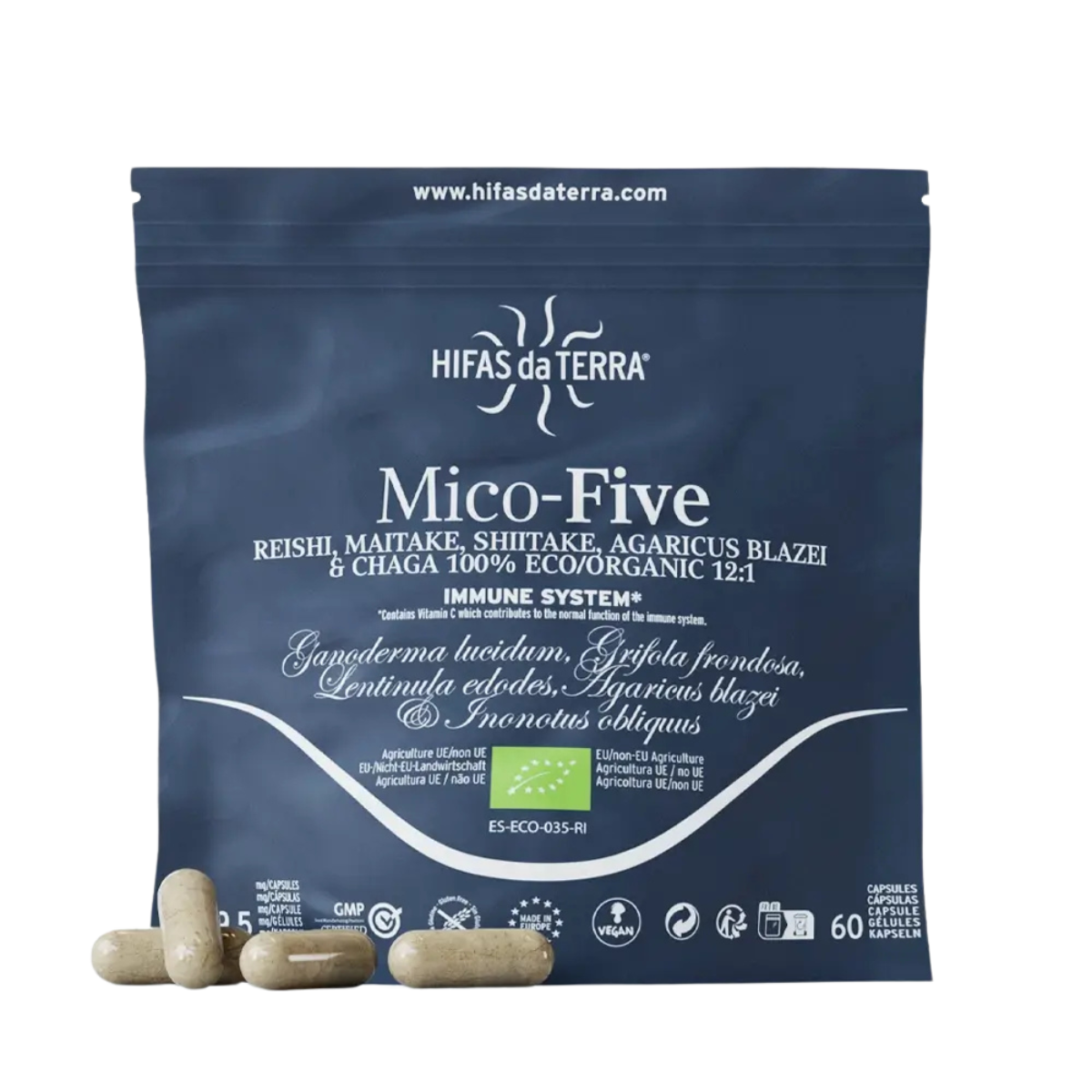 Mico Five Recarga 60cap - Hifas da Terra