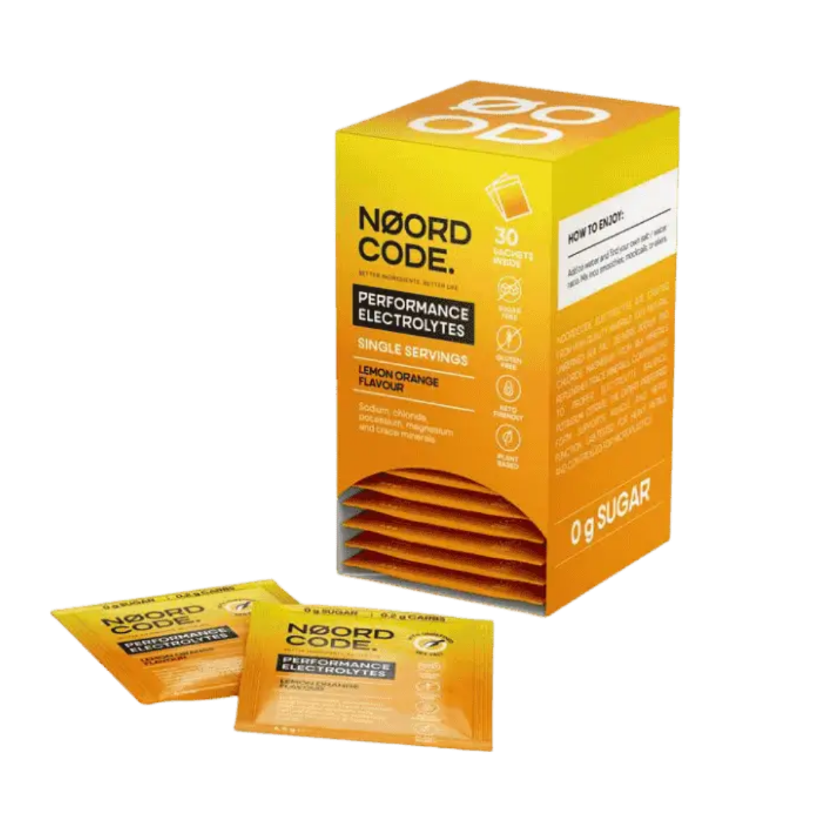 Performance Electrolytes Lemon Orange Single Servings 30saq – Noordcode