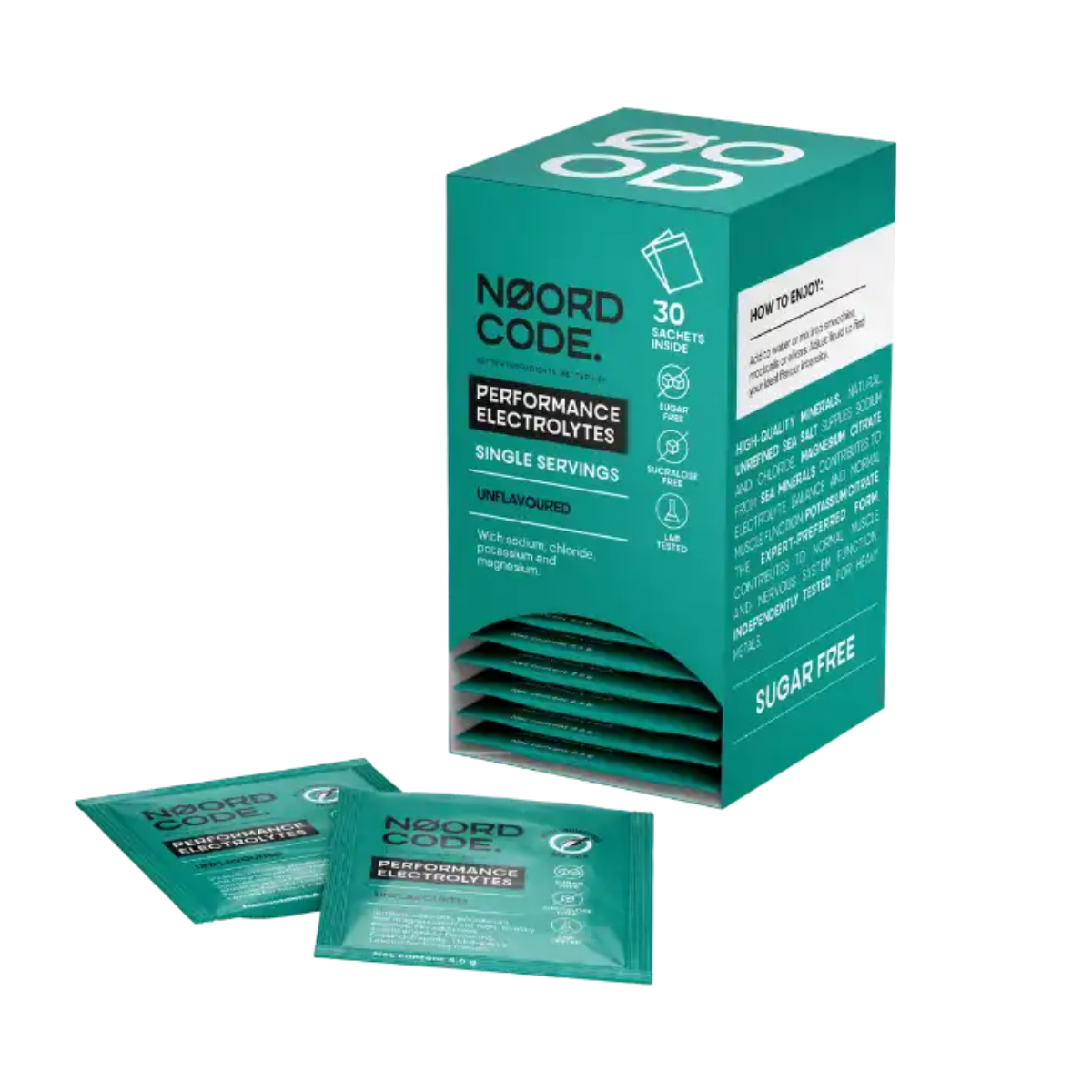 Performance Electrolytes Unflavoured Single Servings 30saq - Noordcode