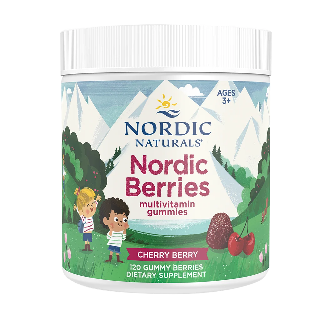 Nordic Berries Cherry 120 gummies - Nordic Naturals