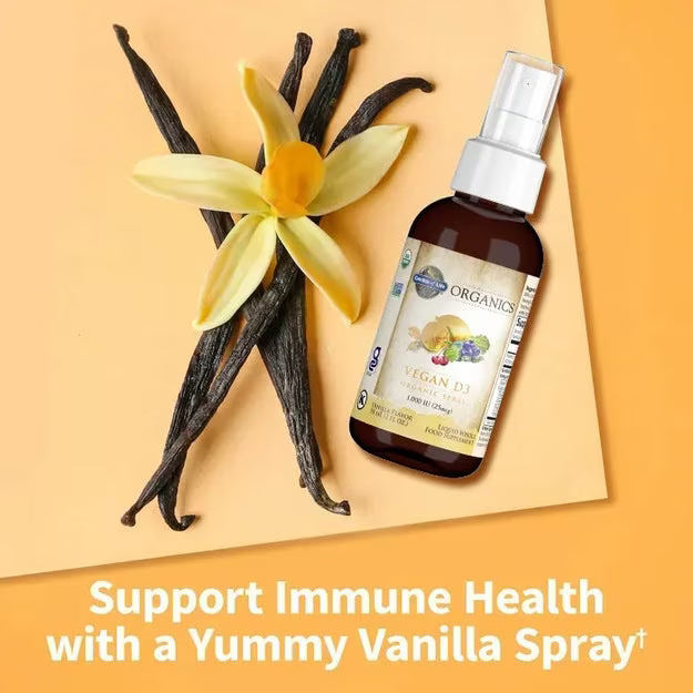 Organics Vegan D3 Organic Spray 1000IU 58ml - Garden of Life