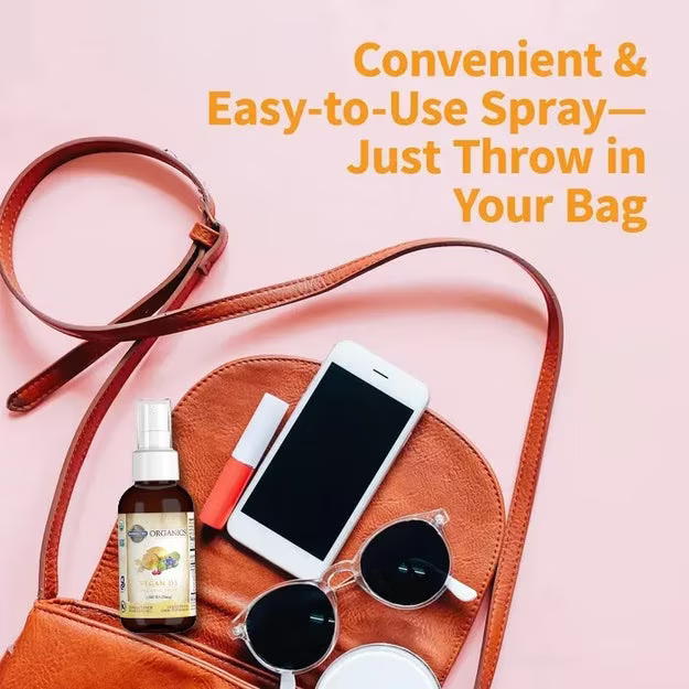 Organics Vegan D3 Organic Spray 1000IU 58ml - Garden of Life