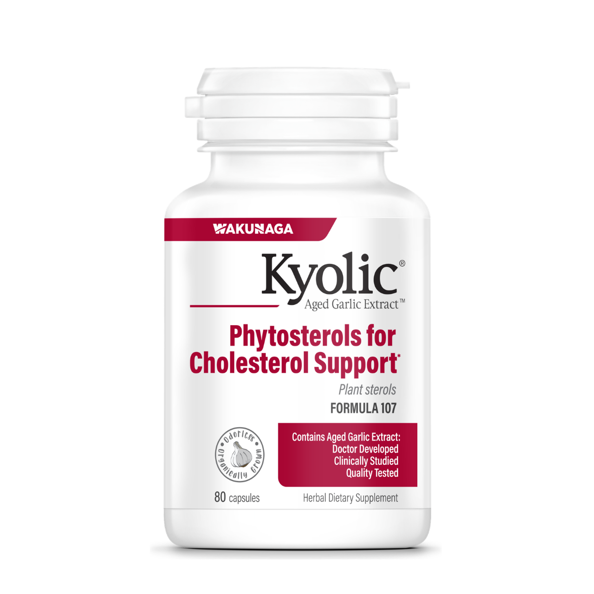 Phystosterols for Cholesterol Support Formula 107 80cap - Kyolic