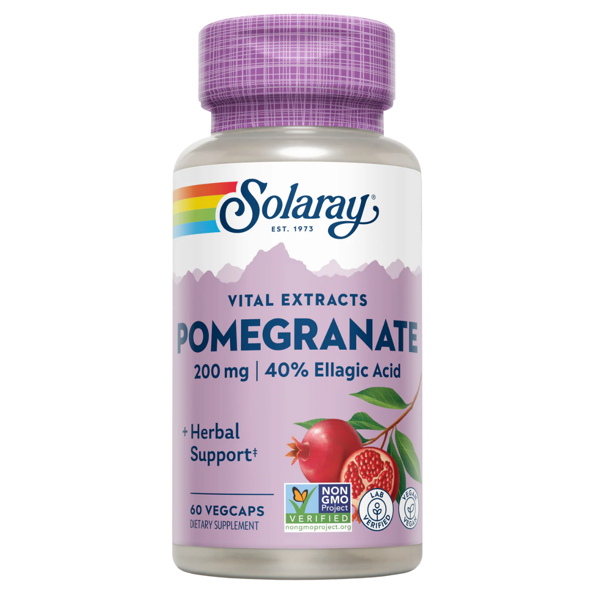 Pomegranate 200mg 60vcap - Solaray