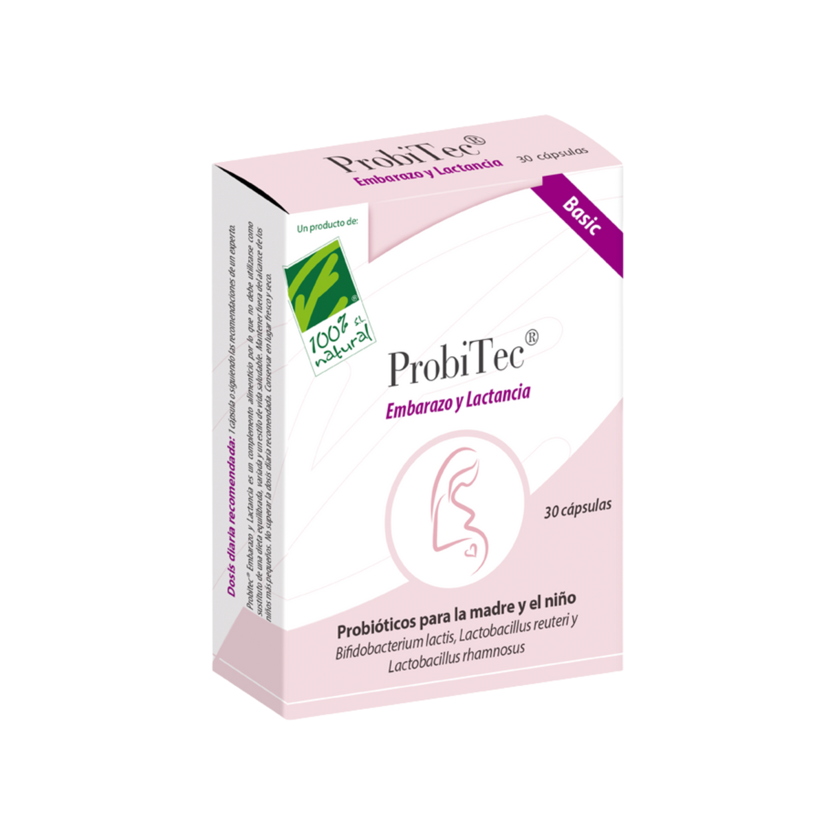 ProbiTec Gravidez e Amamentação Basic 30cap – Cien por Cien Natural