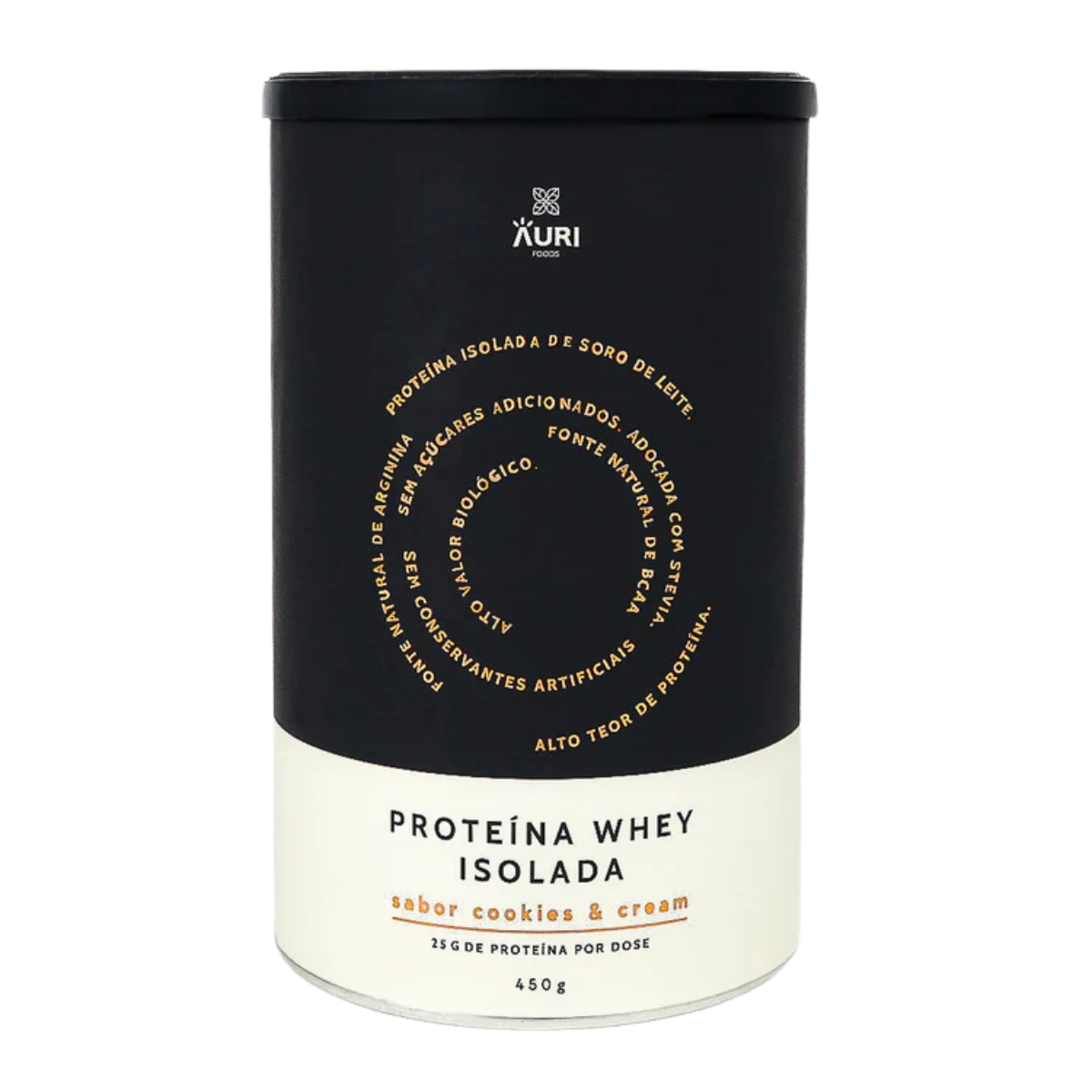 Proteína Whey Isolada Cookies & Cream 450g - Auri