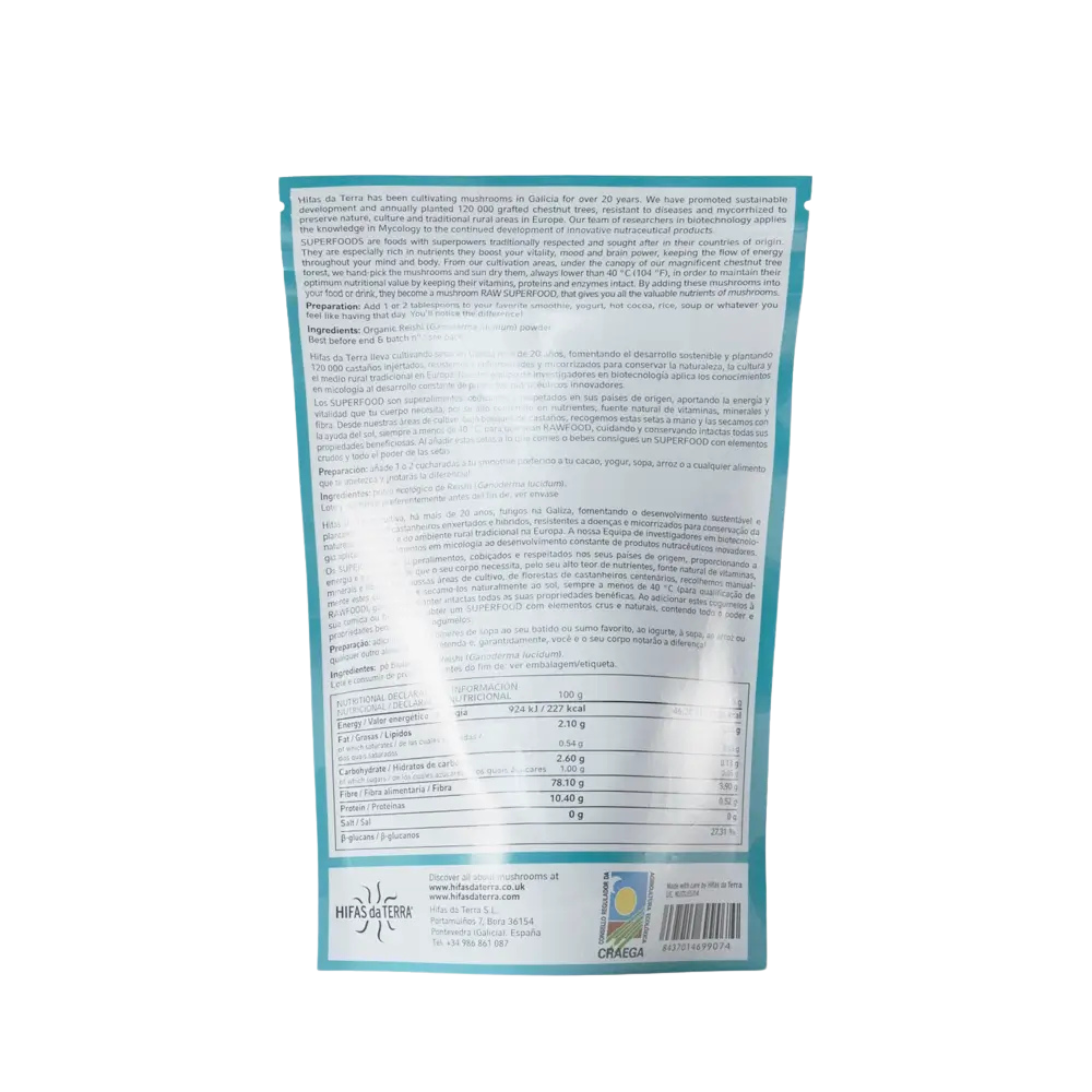 Reishi Antiox 100g – Hifas da Terra