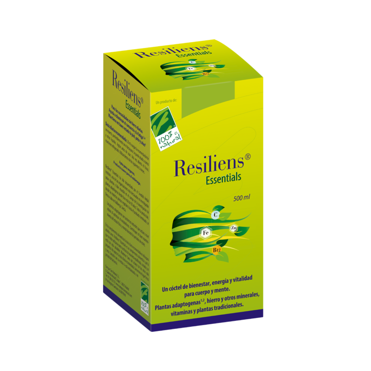 Resilens Essentials 500ml - Cien por Cien Natural