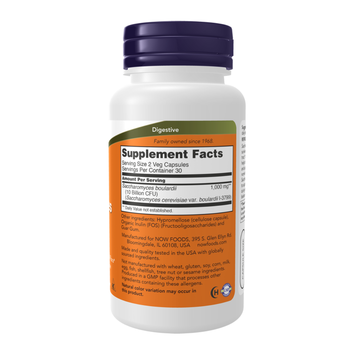 Saccharomyces Boulardii 120vcaps - Now Foods