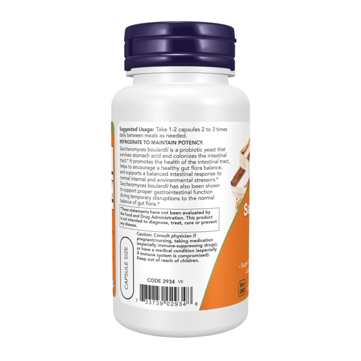 Saccharomyces Boulardii 120vcaps - Now Foods