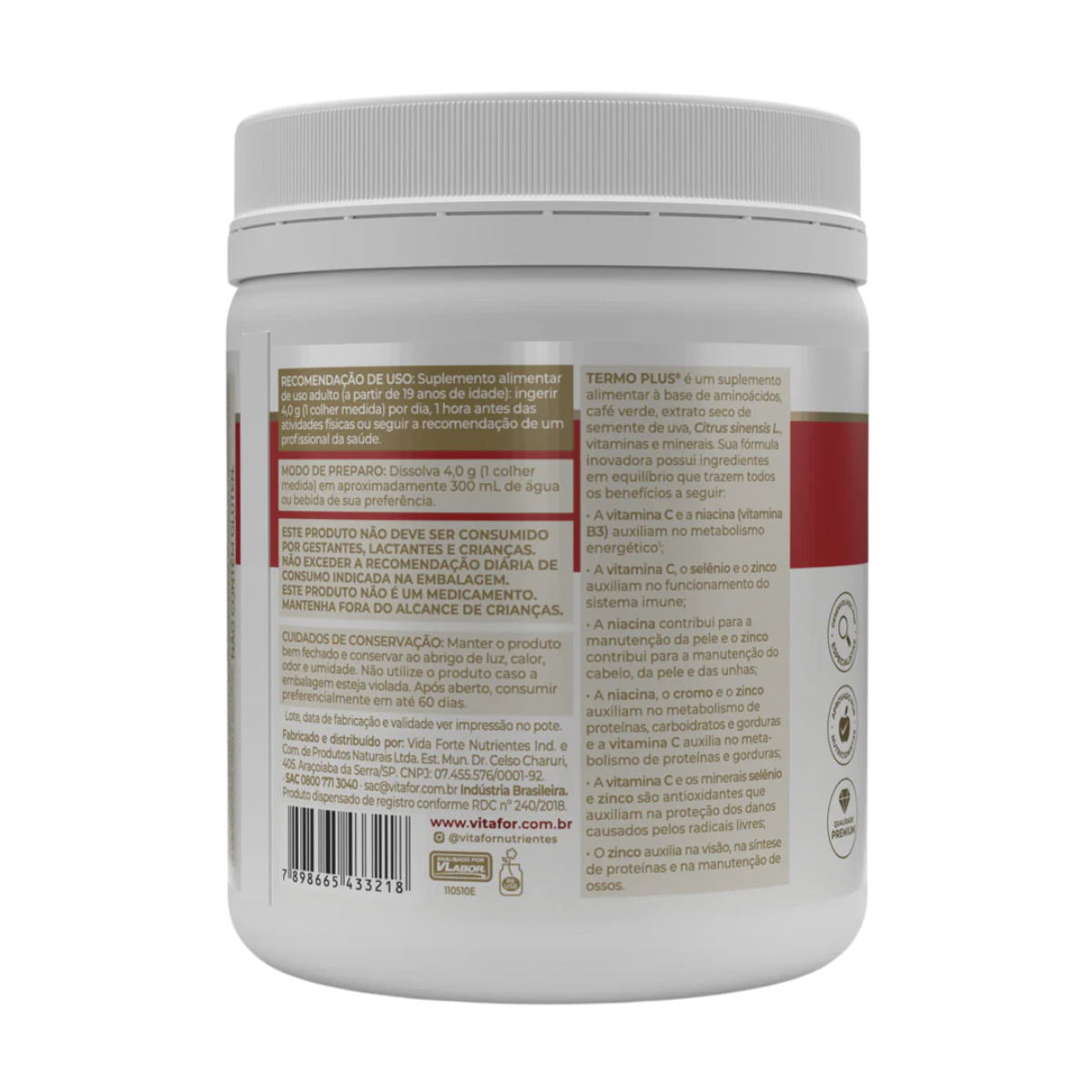 Termo Plus Tangerine with Green Tea 240g - Vitafor