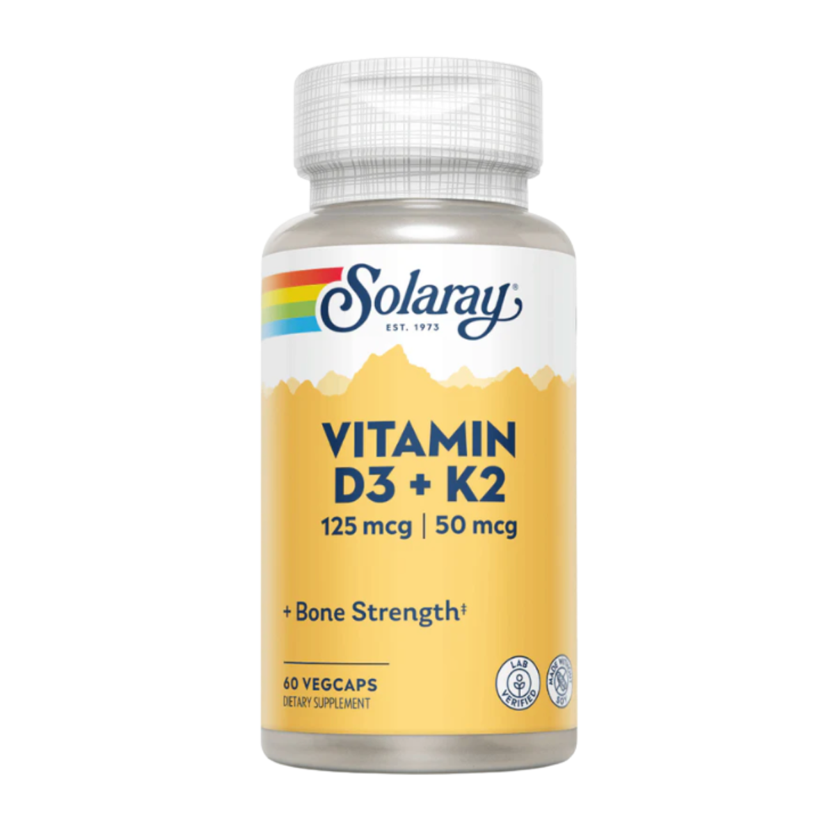 Vitamin D3 + K2 60vcap - Solaray