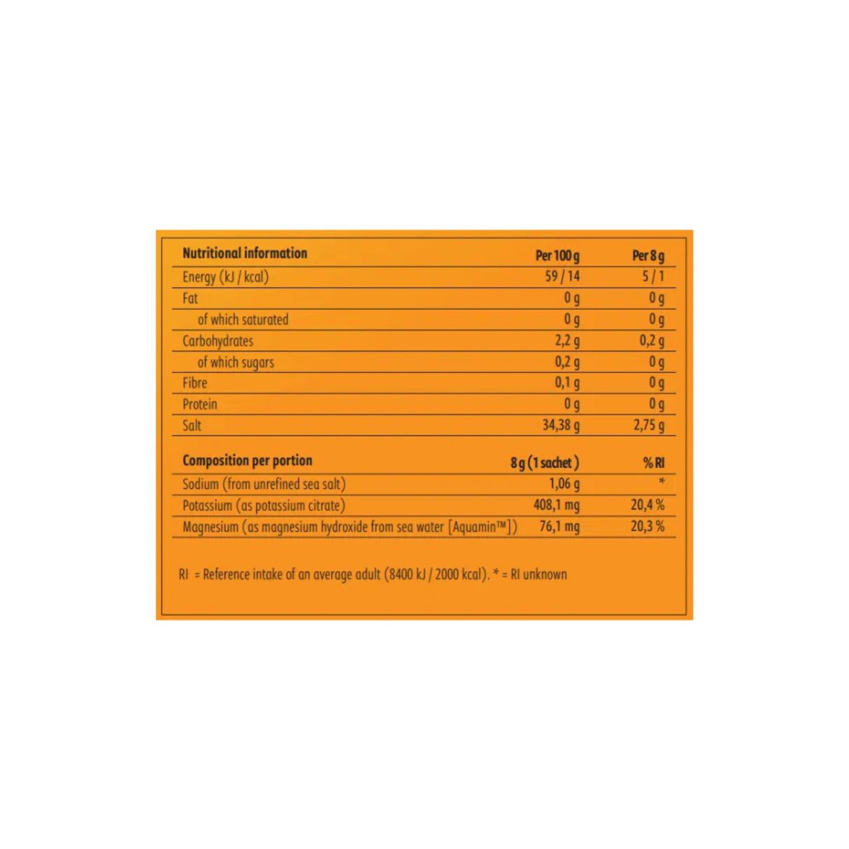 Performance Electrolytes Lemon Orange Single Servings 20 sticks – Noordcode