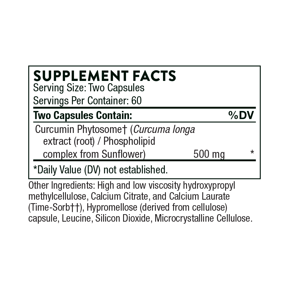 Curcumin Phytosome 500mg 120cap - Thorne