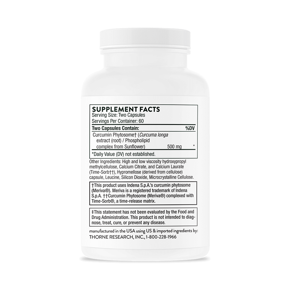 Curcumin Phytosome 500mg 120cap - Thorne